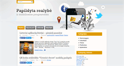 Desktop Screenshot of papildytarealybe.lt